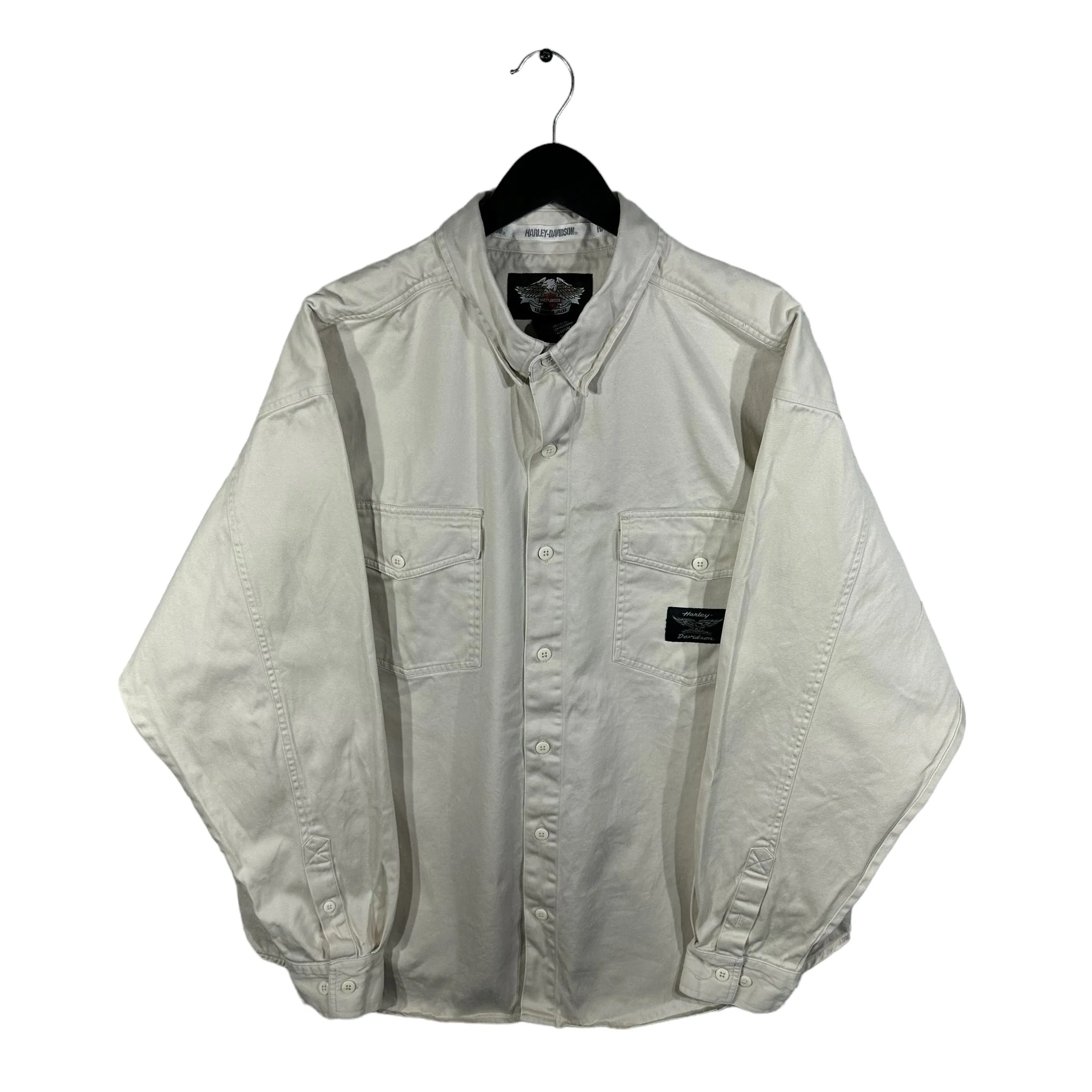 Vintage Harley Davidson Button Up