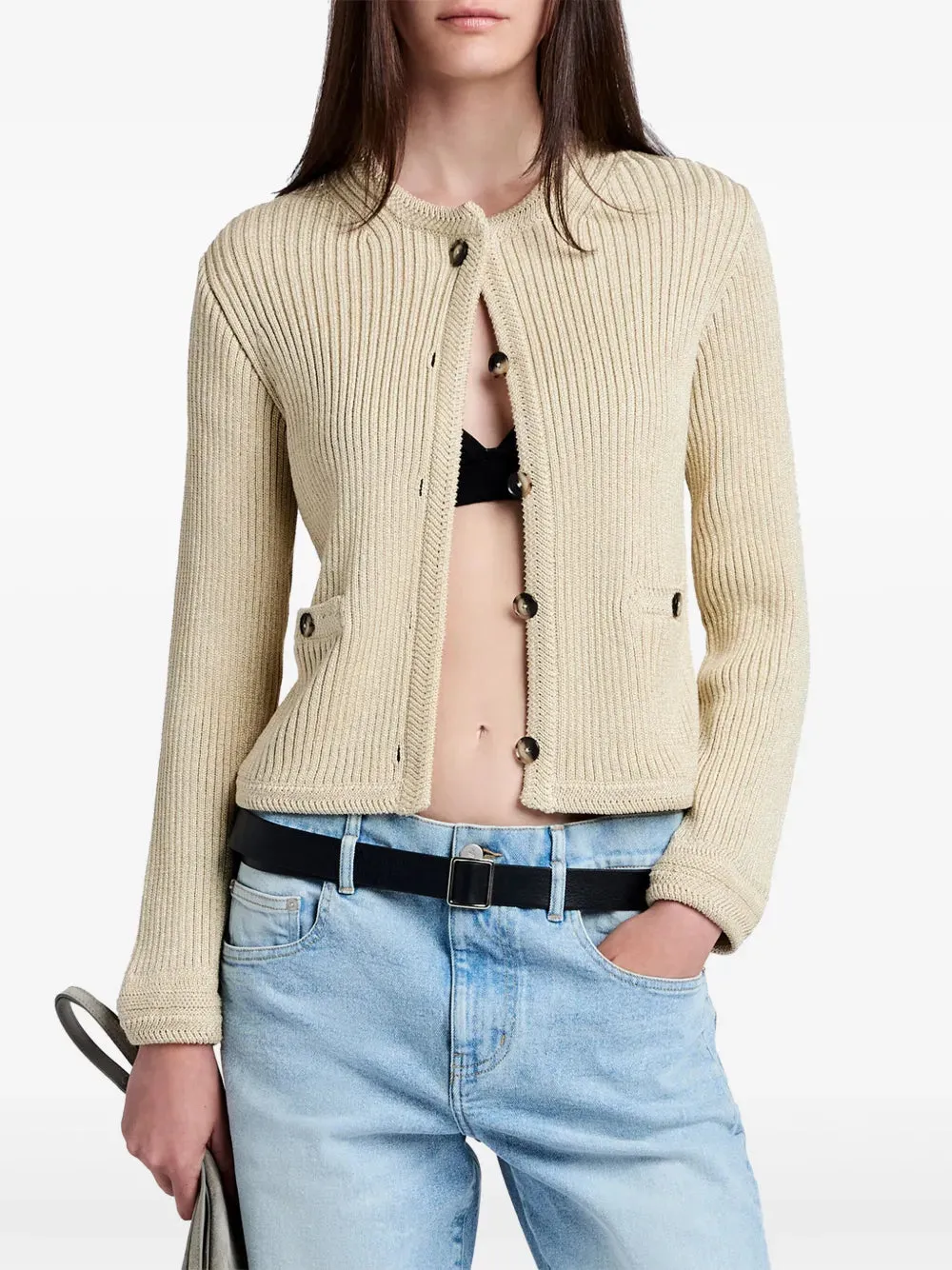 Wilson Knit Jacket in Light Wheat